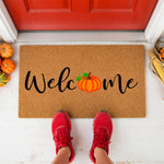 doormat, doormats, funny doormat, funny doormats, welcome mat, door mat, pumpkin doormat, fall doormat, halloween doormat, autumn doormat, fall welcome mat, Front Door Mat, fall pumpkin doormat