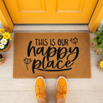 doormat, doormats, funny doormat, funny doormats, welcome mat, door mat, Housewarming gift, New home gift, Happy place doormat, front door mat, coir doormat, welcome doormat, Closing Gift