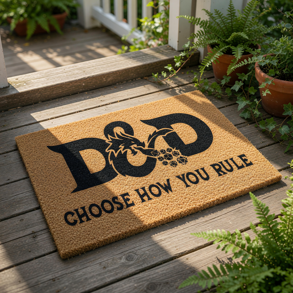 doormat, doormats, funny doormat, funny doormats, welcome mat, door mat, housewarming gift, Dungeons and Dragons, DND Gift, dnd doormat, DND Mat, DND Door Mat, Welcome Door Mat