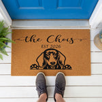 doormat, doormats, funny doormat, funny doormats, welcome mat, door mat, new home gift, housewarming gift, Dog Lover Gift, dachshund gift, pet lover gift, mothers day gift, new pet owner gift