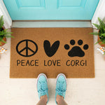 doormat, doormats, funny doormat, funny doormats, welcome mat, door mat, corgi doormat, housewarming gift, dog lover gift, corgi gifts, corgi gift, dog doormat, coir doormat