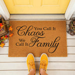 doormat, doormats, funny doormat, funny doormats, welcome mat, door mat, housewarming gift, new home gift, front door mat, chaos doormat, family doormat, funny welcome mat, coir doormat