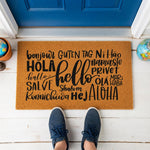 doormat, doormats, funny doormat, funny doormats, welcome mat, door mat, hello doormat, hello welcome mat, coir doormat, front door mat, housewarming gift, new home gift, closing gift