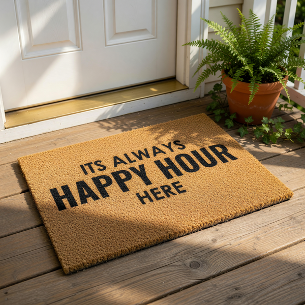 doormat, doormats, funny doormat, funny doormats, welcome mat, door mat, housewarming gift, happy hour doormat, funny welcome mat, new home gift, funny door mat, birthday gift, wedding gift