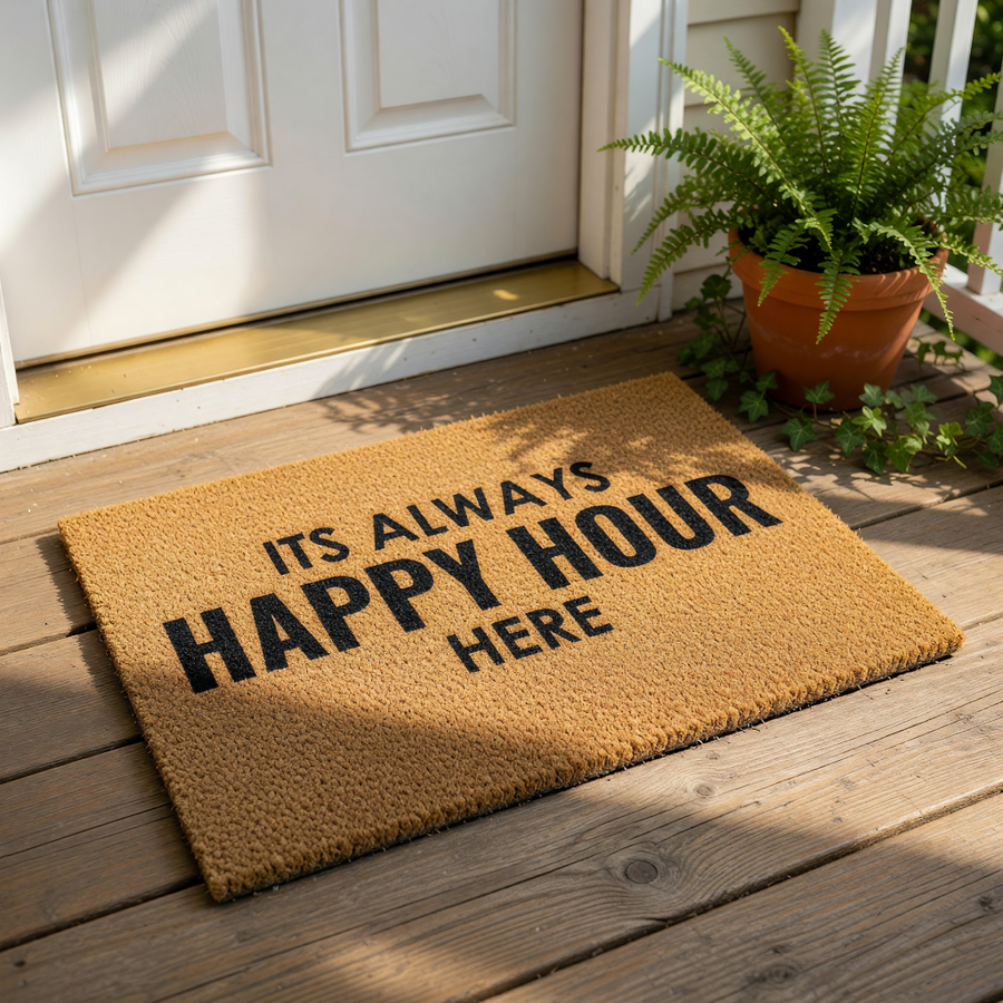 doormat, doormats, funny doormat, funny doormats, welcome mat, door mat, housewarming gift, happy hour doormat, funny welcome mat, new home gift, funny door mat, birthday gift, wedding gift