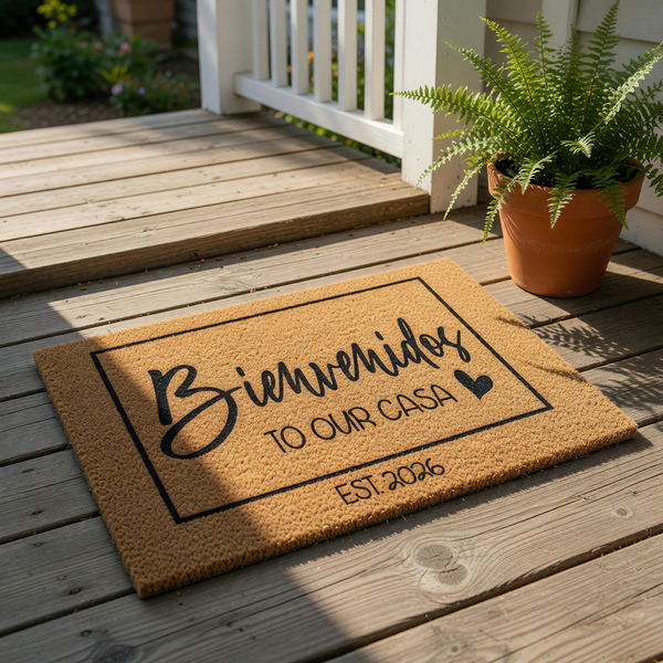 doormat, doormats, funny doormat, funny doormats, welcome mat, door mat, Spanish doormat, custom doormat, Housewarming Gift, custom door mat, personalized doormat, New Home Gift, bienvenidos doormat