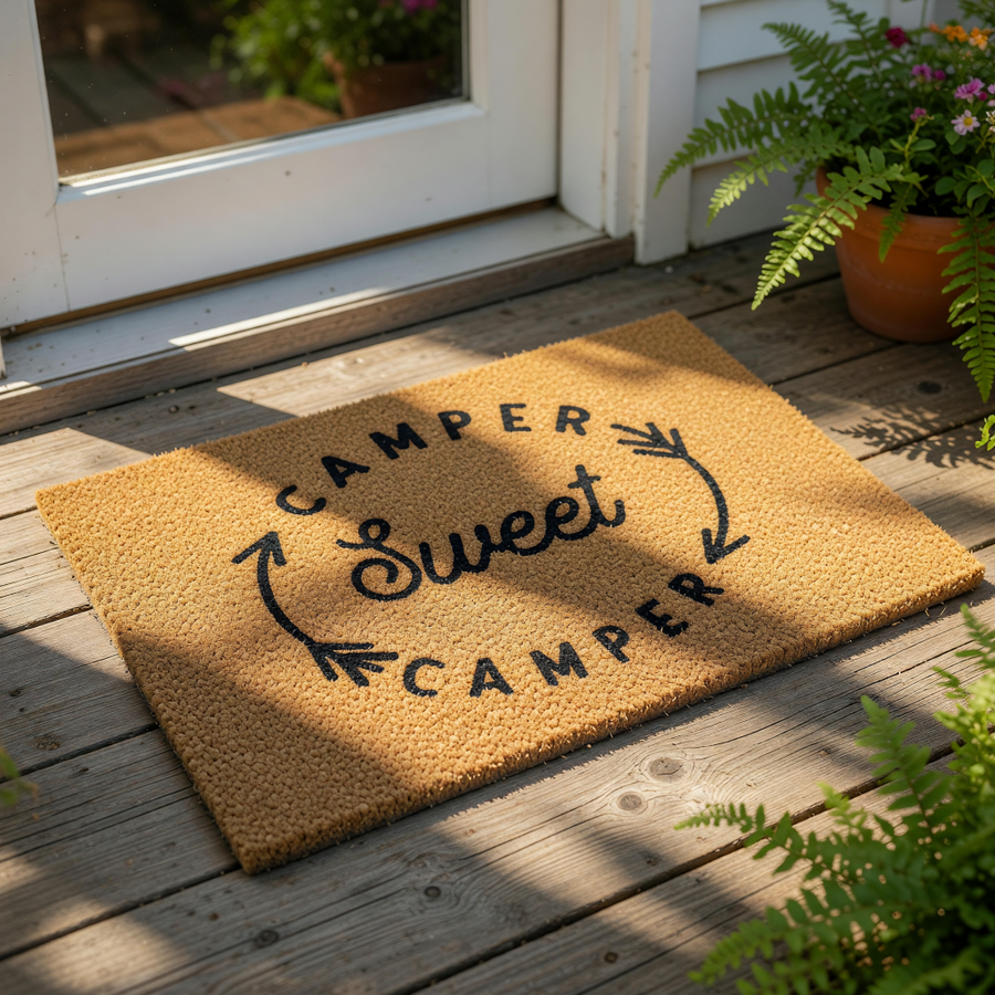 doormat, doormats, funny doormat, funny doormats, welcome mat, door mat, camper doormat, rv doormat, housewarming gift, camping gift, rv welcome mat, camping doormat, camper gift