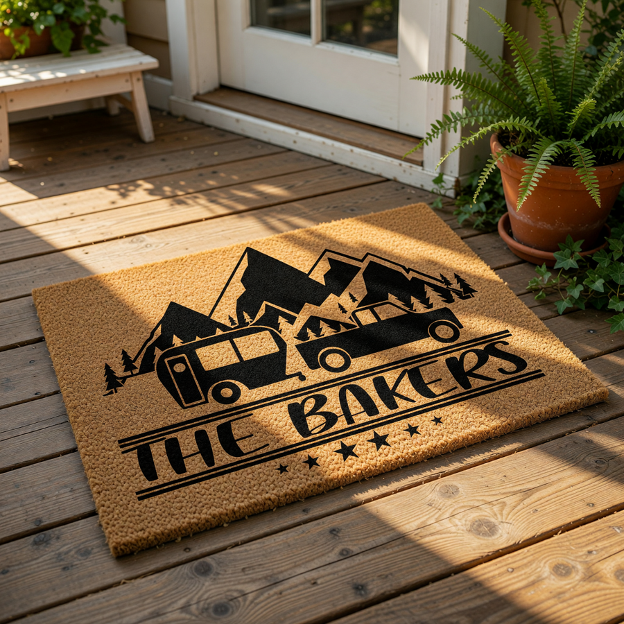 doormat, doormats, funny doormat, funny doormats, welcome mat, door mat, camping doormat, personalized doormat, custom doormat, rv doormat, camper doormat, personalized mat, Camping Gift