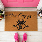 a door mat with a bear on it