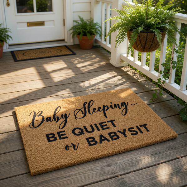 doormat, doormats, funny doormat, funny doormats, welcome mat, door mat, Baby Shower Gift, housewarming gift, new parent gift, New Mom Gift, Newborn Gift, new home gift, New Baby Gift