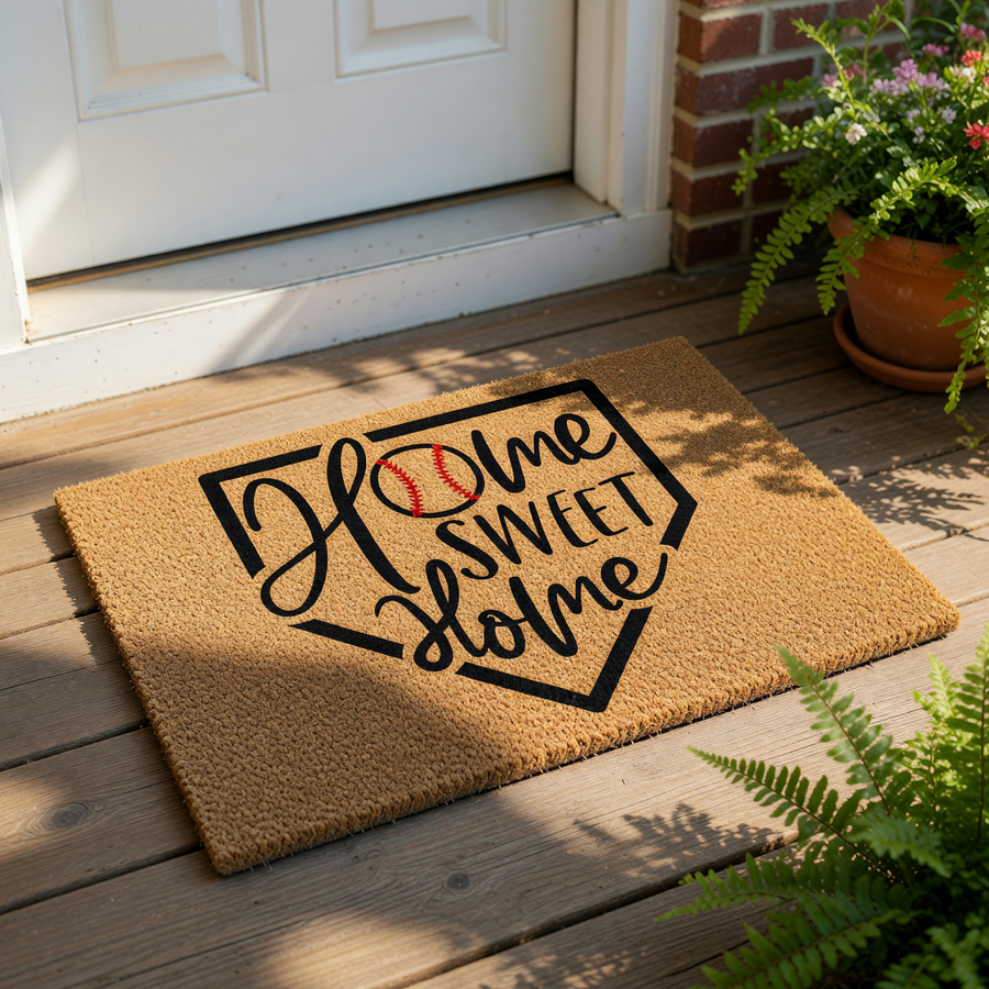 doormat, doormats, funny doormat, funny doormats, welcome mat, door mat, Baseball Doormat, housewarming gift, Sports Doormat, baseball gift, front door mat, New Home Gift, Baseball Welcome Mat