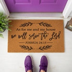 doormat, doormats, funny doormat, funny doormats, welcome mat, door mat, Christian Doormat, Housewarming Gift, Christian Gift, Religious Doormat, New Home Gift, Bible Verse Doormat, Closing Gift