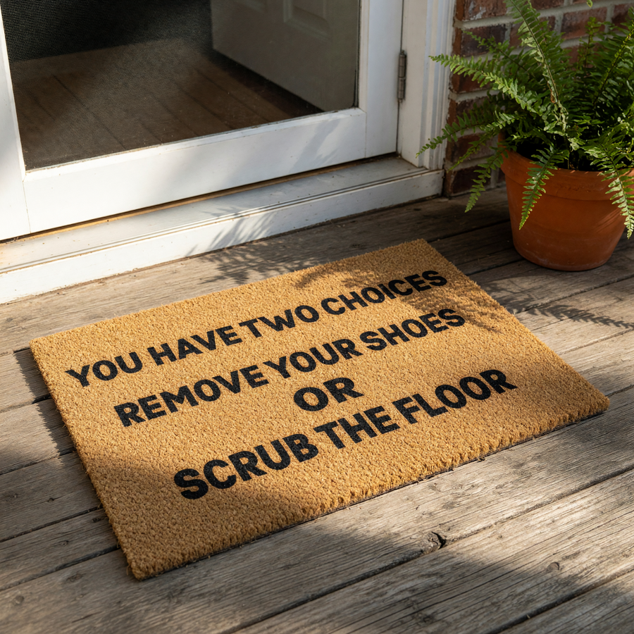 doormat, doormats, funny doormat, funny doormats, welcome mat, door mat, housewarming gift, new home gift, coir doormat, funny gift, funny welcome mat, personalized doormat, shoes off doormat