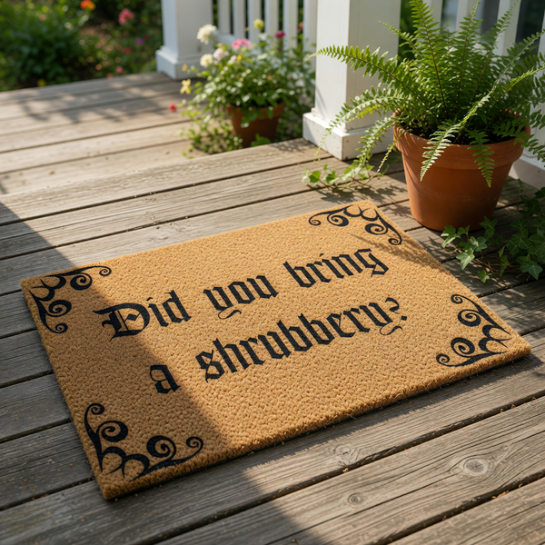 doormat, doormats, funny doormat, funny doormats, welcome mat, door mat, housewarming gift, funny welcome mat, front door mat, Movie Lover Gift, funny quote mat, New Home Gift, movie quote doormat