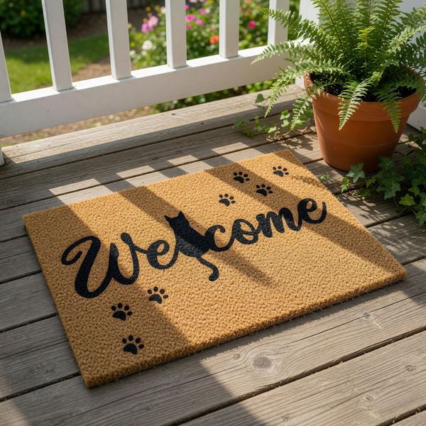 doormat, doormats, funny doormat, funny doormats, welcome mat, door mat, Cat welcome mat, Cat lover gift, housewarming gift, cat doormat, funny cat doormat, Cat mom gift, Pet Lover Gift