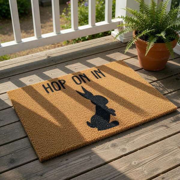 doormat, doormats, funny doormat, funny doormats, welcome mat, door mat, easter doormat, easter bunny doormat, Spring Doormat, EASTER WELCOME MAT, coir doormat, Easter Home Decor, happy easter