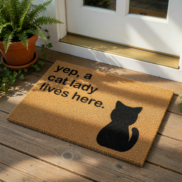 doormat, doormats, funny doormat, funny doormats, welcome mat, door mat, Housewarming gift, Cat Lover Gift, new home gift, Cat Mom Gift, Funny Cat Doormat, Cat Owner Gift, gift for cat lover