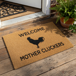 doormat, doormats, funny doormat, funny doormats, welcome mat, door mat, chicken lover gift, housewarming gift, chicken door mat, coir doormat, chicken gift, new home gift, gift for farmer