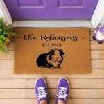 doormat, doormats, funny doormat, funny doormats, welcome mat, door mat, housewarming gift, new home gift, guinea pig gift, personalized mat, last name doormat, family name gift, custom door mat