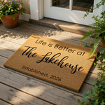 doormat, doormats, funny doormat, funny doormats, welcome mat, door mat, Housewarming Gift, Lake House Doormat, Custom Doormat, personalized doormat, lake house mat, front door mat, welcome doormat