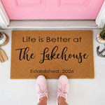 doormat, doormats, funny doormat, funny doormats, welcome mat, door mat, Housewarming Gift, Lake House Doormat, Custom Doormat, personalized doormat, lake house mat, front door mat, welcome doormat