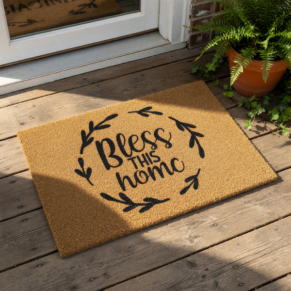 doormat, doormats, funny doormat, funny doormats, welcome mat, door mat, housewarming gift, Front Door Mat, welcome doormat, Coir doormat, bless this home, New Home Gift, closing gift