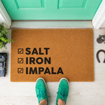 doormat, doormats, funny doormat, funny doormats, welcome mat, door mat, Supernatural doormat, housewarming gift, welcome doormat, funny gift, customized doormat, sam dean winchester, gift for couples