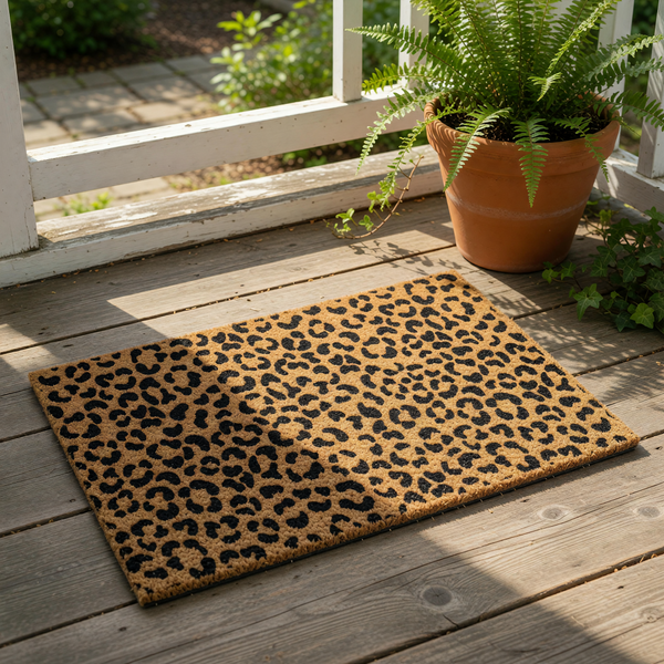 doormat, doormats, funny doormat, funny doormats, welcome mat, door mat, housewarming gift, leopard print mat, leopard doormat, front door mat, new home gift, welcome doormat, coir doormat