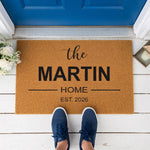 a door mat that says the penny's home