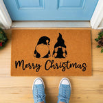 Merry Christmas Gnomes Doormat Holiday Welcome Mat Entry Rug 3476