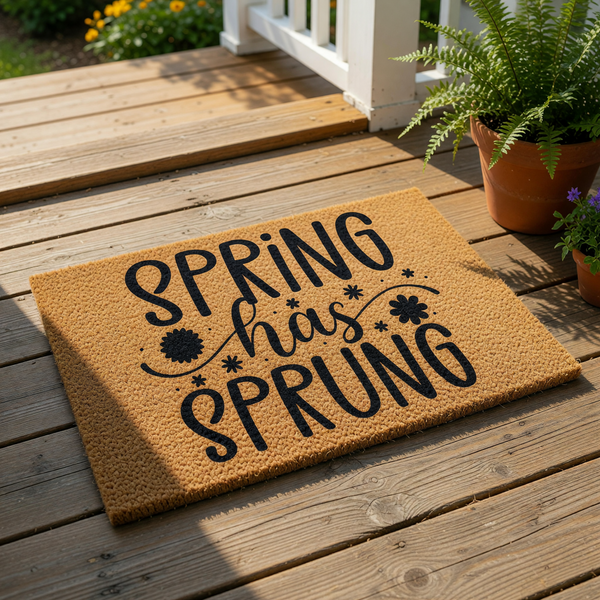 doormat, doormats, funny doormat, funny doormats, welcome mat, door mat, spring doormat, Housewarming Gift, front door mat, floral doormat, Spring Welcome Mat, Hello Spring Doormat, Welcome Doormat