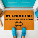 doormat, doormats, funny doormat, funny doormats, welcome mat, door mat, baseball doormat, housewarming gift, sports doormat, front door mat, funny door mat, funny welcome mat, Baseball Gift