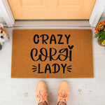 doormat, doormats, funny doormat, funny doormats, welcome mat, door mat, housewarming gift, dog lover gift, corgi gifts, corgi gift, dog doormat, corgi mom, dog welcome mat