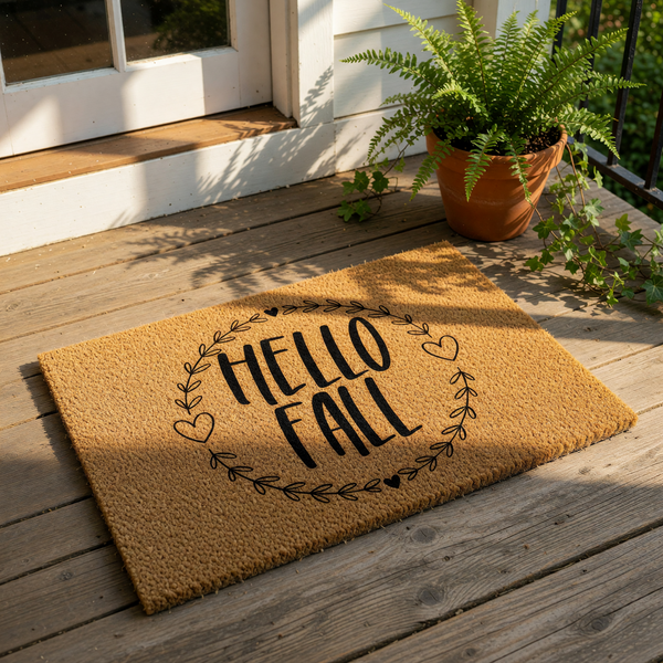 doormat, doormats, funny doormat, funny doormats, welcome mat, door mat, hello fall doormat, fall doormat, fall welcome mat, Fall door mat, Hello Fall, seasonal doormat, thanksgiving decor