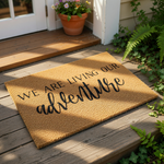 doormat, doormats, funny doormat, funny doormats, welcome mat, door mat, front door mat, housewarming gift, entryway rug, gift for adventurers, unique doormat, travel lover doormat, motivational doormat