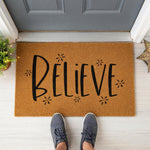 doormat, doormats, funny doormat, funny doormats, welcome mat, door mat, housewarming gift, christmas doormat, believe doormat, christmas gift, new home gift, holiday doormat, holiday gift