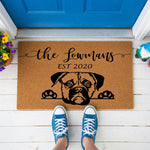 doormat, doormats, funny doormat, funny doormats, welcome mat, door mat, housewarming gift, new homeowner gift, new pet owner gift, mothers day gift, New Home Gift, newlywed gift, boxer dog gift