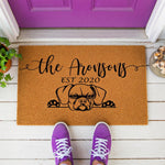 doormat, doormats, funny doormat, funny doormats, welcome mat, door mat, housewarming gift, new homeowner gift, new pet owner gift, mothers day gift, newlywed gift, boxer dog gift, gift for couples