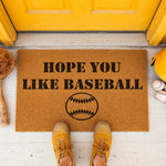 doormat, doormats, funny doormat, funny doormats, welcome mat, door mat, Baseball Doormat, housewarming gift, Sports Doormat, baseball gift, front door mat, New Home Gift, Baseball Family