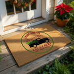 doormat, doormats, funny doormat, funny doormats, welcome mat, door mat, christmas doormat, christmas gift, winter doormat, holiday gift, farm truck doormat, holiday entryway mat, holiday door mat