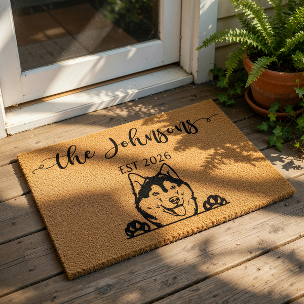 doormat, doormats, funny doormat, funny doormats, welcome mat, door mat, housewarming gift, personalized doormat, custom welcome mat, Custom Dog Doormat, Dog Lover Gift, new homeowner gift, custom doormat