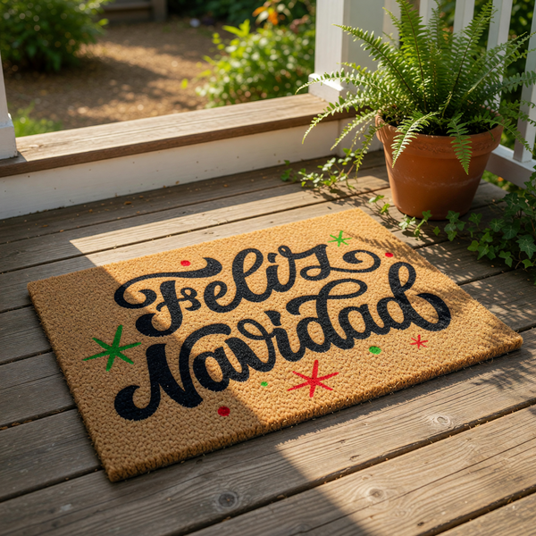 doormat, doormats, funny doormat, funny doormats, welcome mat, door mat, Christmas doormat, Feliz navidad mat, holiday doormat, Christmas door mat, Christmas gift, Spanish doormat, navidad doormat