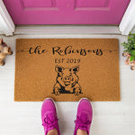 doormat, doormats, funny doormat, funny doormats, welcome mat, door mat, housewarming gift, new home gift, pig lover gift, custom doormat, personalized doormat, Personalized Gift, wedding gifts