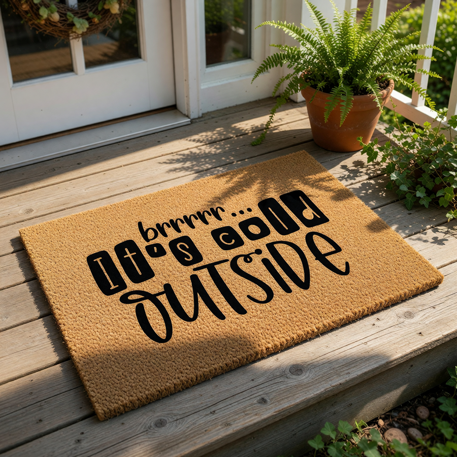 doormat, doormats, funny doormat, funny doormats, welcome mat, door mat, Winter Doormat, Winter Decor, coir doormat, Front Door Mat, holiday doormat, holiday decor, porch decor