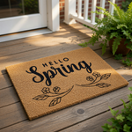 doormat, doormats, funny doormat, funny doormats, welcome mat, door mat, spring doormat, Housewarming Gift, front door mat, floral doormat, Hello Spring Doormat, Welcome Doormat, Spring Door Mat