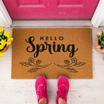 doormat, doormats, funny doormat, funny doormats, welcome mat, door mat, spring doormat, Housewarming Gift, front door mat, floral doormat, Hello Spring Doormat, Welcome Doormat, Spring Door Mat