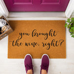 doormat, doormats, funny doormat, funny doormats, welcome mat, door mat, housewarming gift, wine lover gift, funny welcome mat, wine doormat, front door mat, new home gift, coir doormat