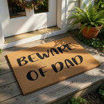 doormat, doormats, funny doormat, funny doormats, welcome mat, door mat, fathers day gift, dad doormat, dad gift, housewarming gift, gift for dad, funny welcome mat, funny dad gift