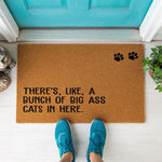 doormat, doormats, funny doormat, funny doormats, welcome mat, door mat, Housewarming Gift, cat lover gift, new home gift, cat mom gift, Cat owner gift, pet lover gift, Cat Dad Gift