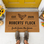 doormat, doormats, funny doormat, funny doormats, welcome mat, door mat, housewarming gift, personalized doormat, Chicken Lover Gift, new home gift, custom doormat, custom welcome mat, personalized gift